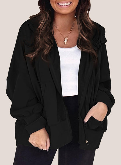 Eytino Women Plus Size Sweatshirts Long Sleeve Zip Up Oversized Casual Hoodies Jackets 2025 Fashion Fall Outfits(1X-5X)