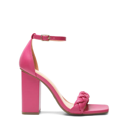 DREAM PAIRS Women's Heels for Women Braided Open Toe Ankle Strap High Block Chunky Heel Sandals Party Wedding Dress Pumps Shoes