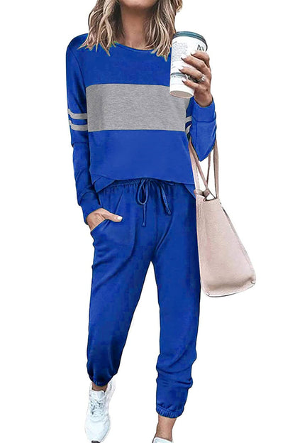 PRETTYGARDEN Womens 2 Piece Sets 2025 Long Sleeve Tops High Waisted Sweatpants Lounge Set Fall Fashion Travel Outfits
