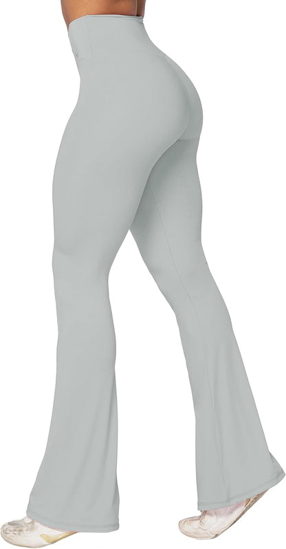 Sunzel Flare Leggings, Crossover Yoga Pants with Tummy Control, High-Waisted and Wide Leg