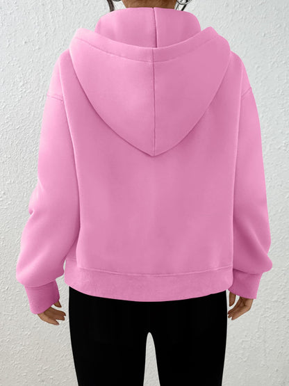 Trendy Queen Womens Zip Up Hoodies Fall Fashion Sweatshirt 2025 Clothes Y2K Cropped Jackets Cute Winter Outfits