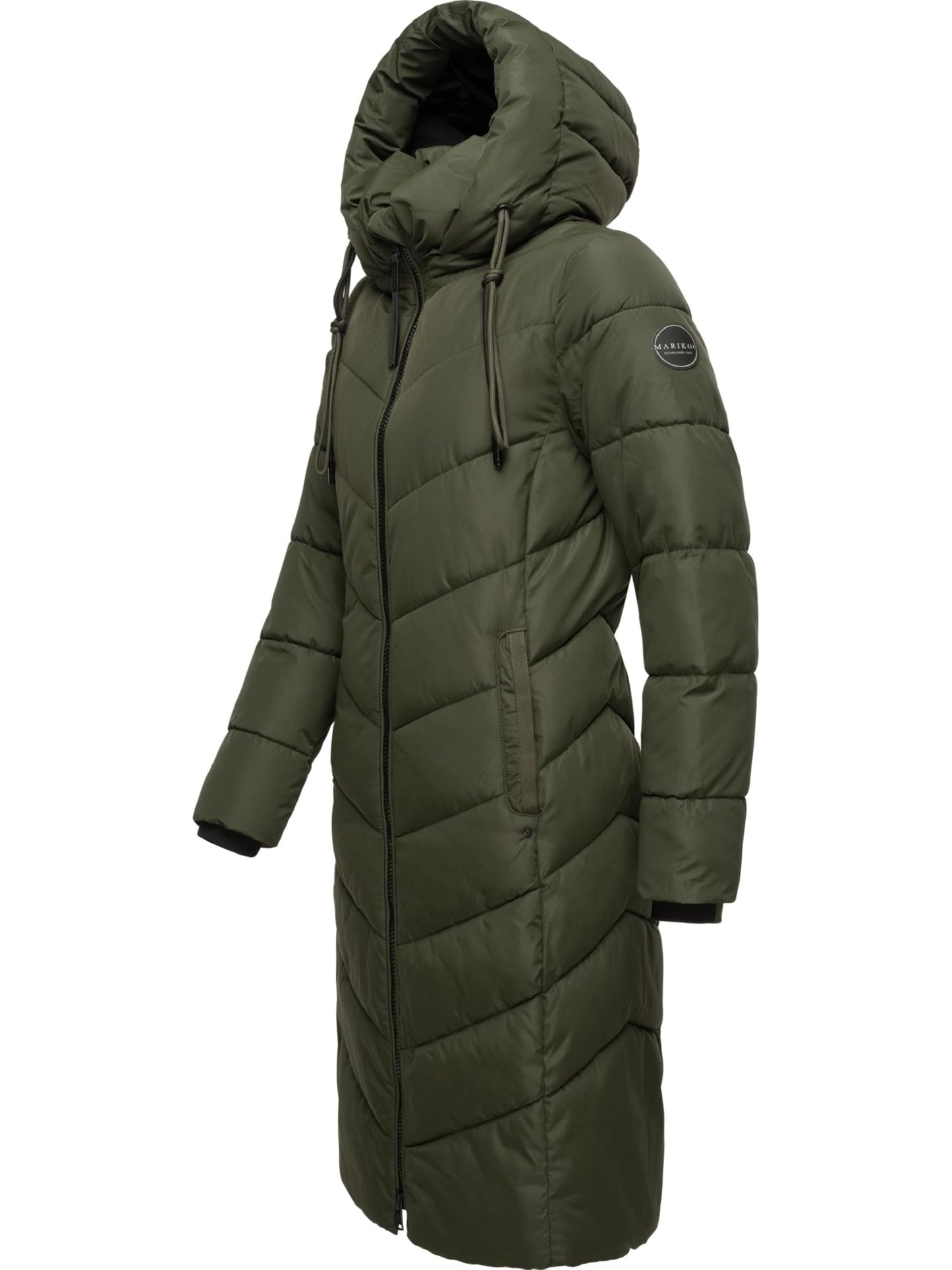 Women's Winter Jacket with Hood | Windproof & Weather-Resistant Jacket | Quilted, Puffy Coat | Sahnekatzii XIV XS-5XL