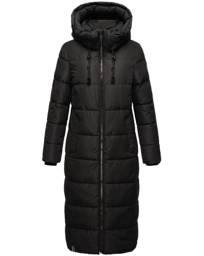 Long Fall & Winter Coat for Women | Detachable Hood | Quilted Women’s Calf-Length Jacket | Nadeshikoo XVI XS-5XL