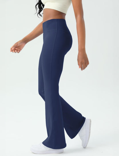 Women's Yoga Pants Bootcut Flare Leggings Flared Bell Bottom Leggings High-Waisted Workout Pants Tummy Control