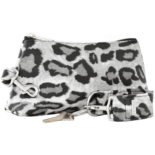 2-Piece Luxe Wristlet Set (IT Bag and a Key Ring Bracelet) Vegan Leather Classic Clutch Luxury Purse for Women