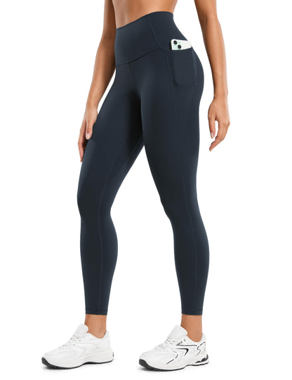CRZ YOGA Womens Butterluxe Workout Leggings 25 Inches - High Waisted Gym Yoga Pants with Pockets Buttery Soft