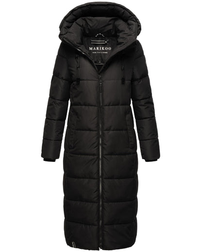 Long Fall & Winter Coat for Women | Detachable Hood | Quilted Women’s Calf-Length Jacket | Nadeshikoo XVI XS-5XL