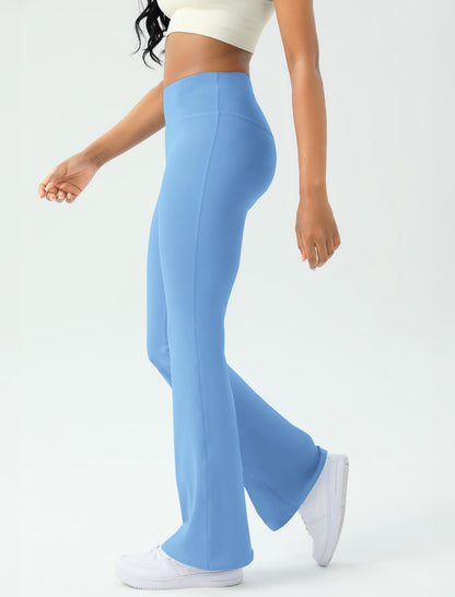 Women's Yoga Pants Bootcut Flare Leggings Flared Bell Bottom Leggings High-Waisted Workout Pants Tummy Control