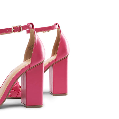 DREAM PAIRS Women's Heels for Women Braided Open Toe Ankle Strap High Block Chunky Heel Sandals Party Wedding Dress Pumps Shoes