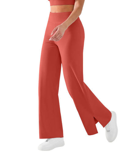 BRXL Wide Leg Yoga Pants for Women with Back Pocket Trouser Style High Waisted 30" Casual Lounge Buttery Soft Stretch Loose