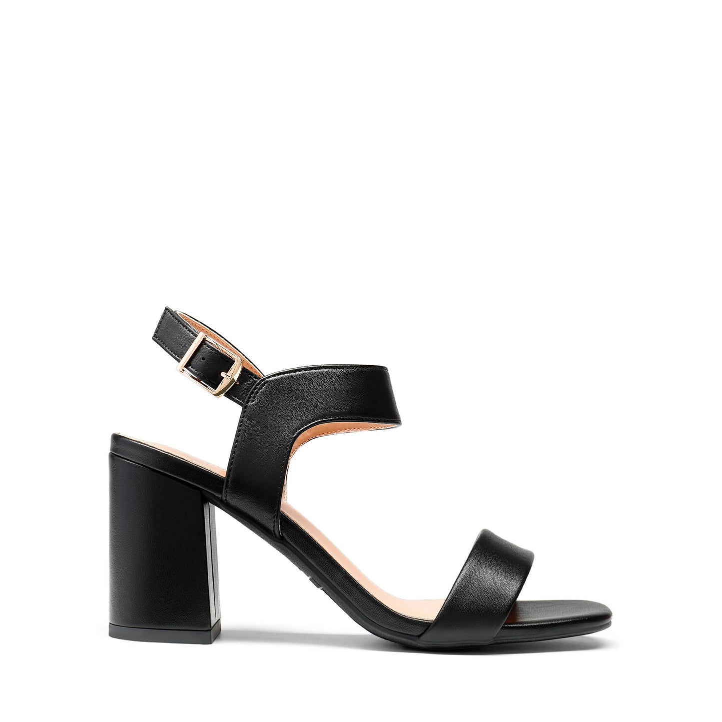 DREAM PAIRS Women's High Chunky Heels Square Toe Block Ankle Strap Dress Comfort Sandals