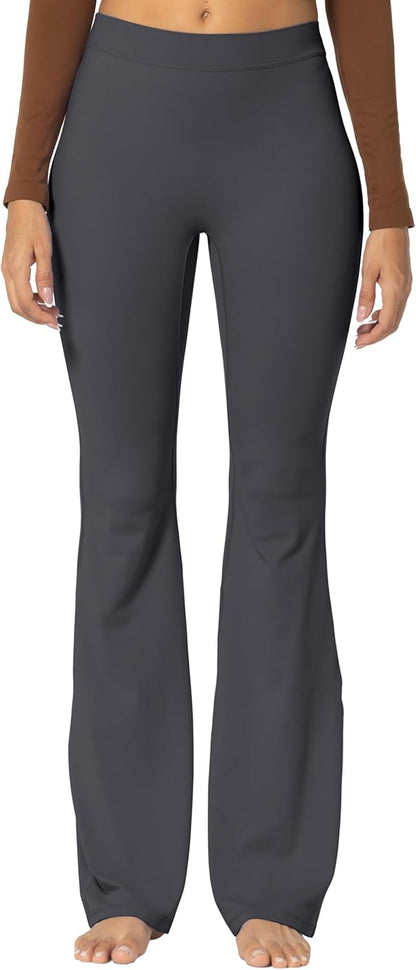 Sunzel Flare Leggings, Crossover Yoga Pants with Tummy Control, High-Waisted and Wide Leg