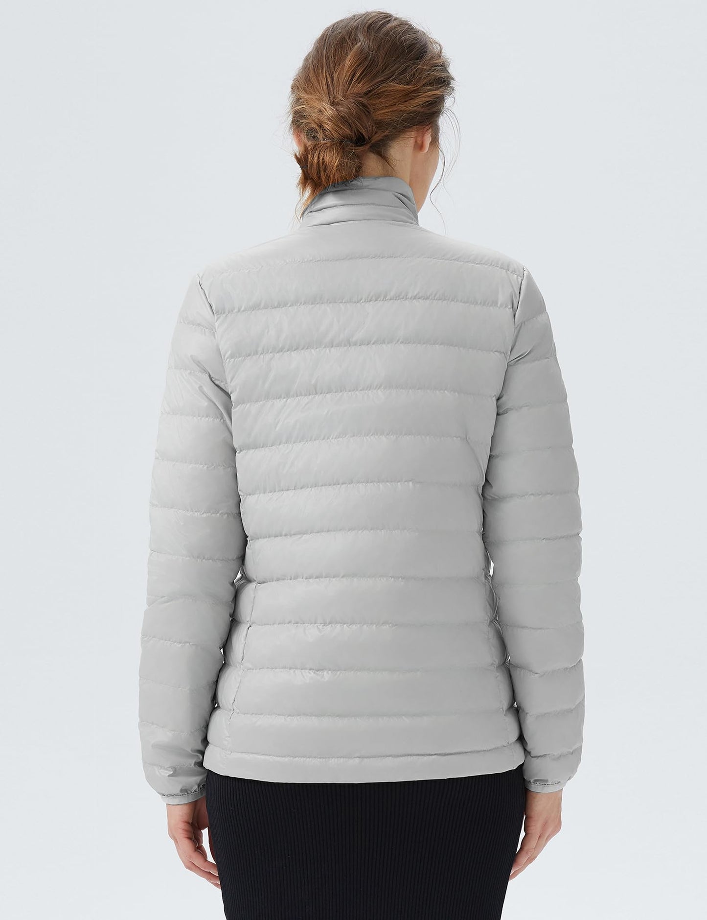 Orolay Women's Lightweight Packable Down Jacket Quilted Puffer Coat with Stand Collar