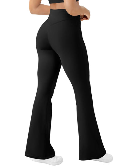 Women's Yoga Pants Bootcut Flare Leggings Flared Bell Bottom Leggings High-Waisted Workout Pants Tummy Control