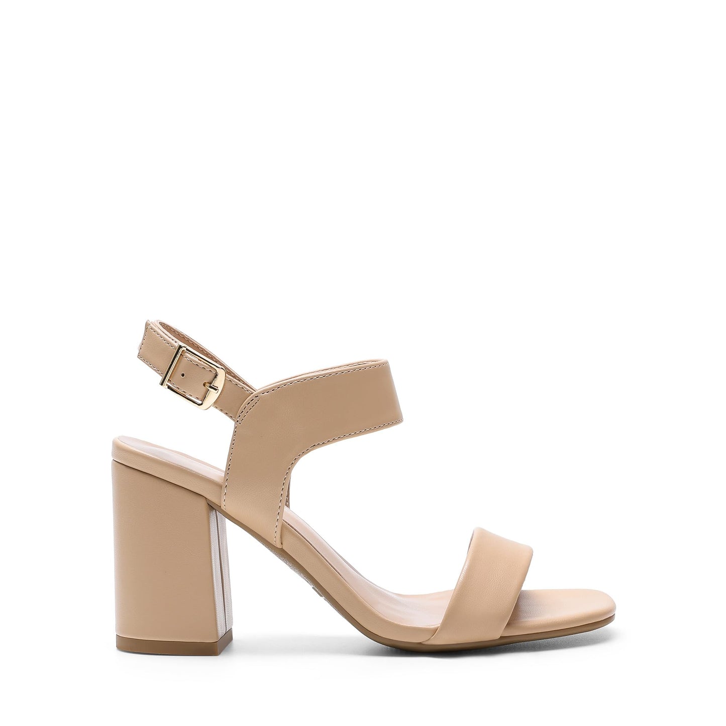 DREAM PAIRS Women's High Chunky Heels Square Toe Block Ankle Strap Dress Comfort Sandals