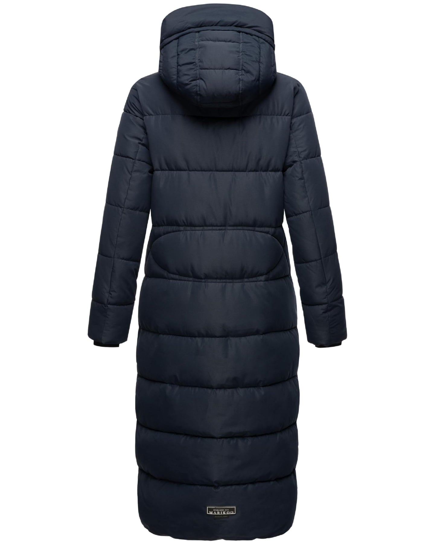 Long Fall & Winter Coat for Women | Detachable Hood | Quilted Women’s Calf-Length Jacket | Nadeshikoo XVI XS-5XL