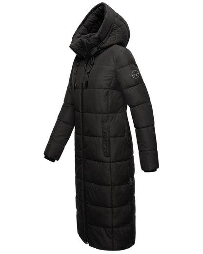 Long Fall & Winter Coat for Women | Detachable Hood | Quilted Women’s Calf-Length Jacket | Nadeshikoo XVI XS-5XL