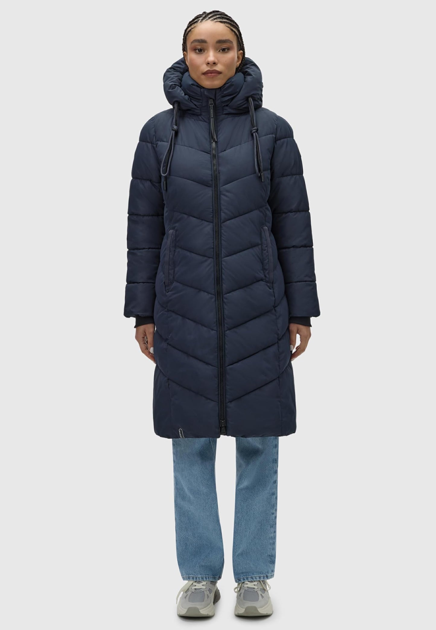 Women's Winter Jacket with Hood | Windproof & Weather-Resistant Jacket | Quilted, Puffy Coat | Sahnekatzii XIV XS-5XL