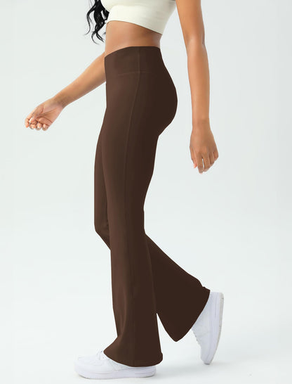 Women's Yoga Pants Bootcut Flare Leggings Flared Bell Bottom Leggings High-Waisted Workout Pants Tummy Control