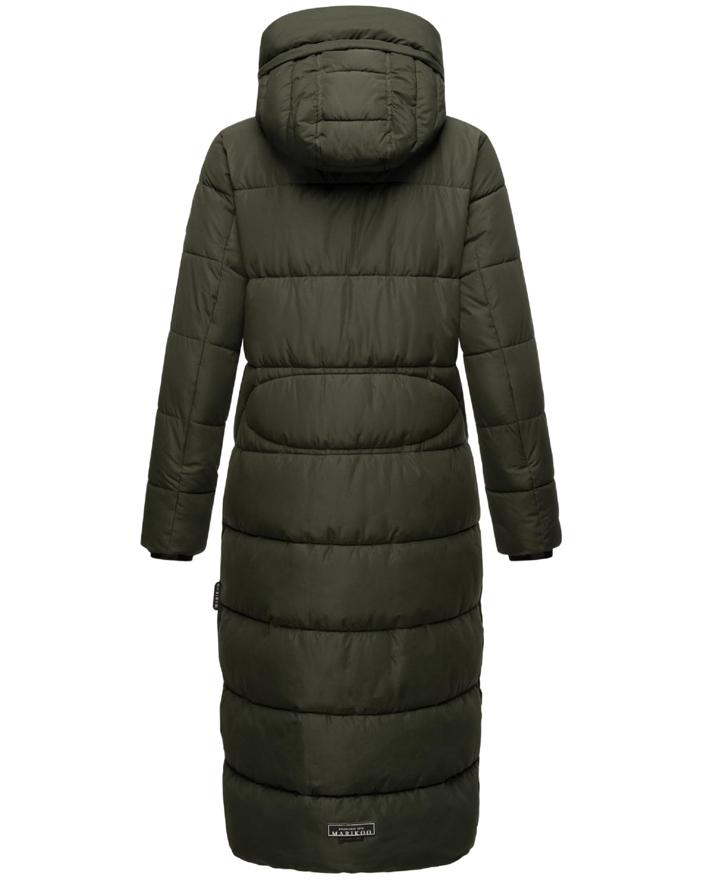 Long Fall & Winter Coat for Women | Detachable Hood | Quilted Women’s Calf-Length Jacket | Nadeshikoo XVI XS-5XL