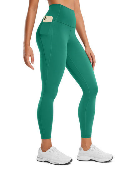 CRZ YOGA Womens Butterluxe Workout Leggings 25 Inches - High Waisted Gym Yoga Pants with Pockets Buttery Soft