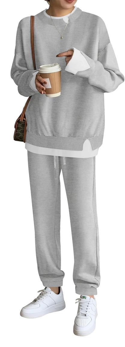 ETCYY NEW Lounge Sets for Women Two Piece Outfits Sweatsuits Sets Long Pant Loungewear Workout Athletic Tracksuits