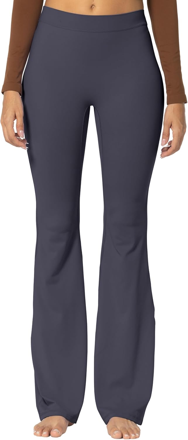 Sunzel Flare Leggings, Crossover Yoga Pants with Tummy Control, High-Waisted and Wide Leg