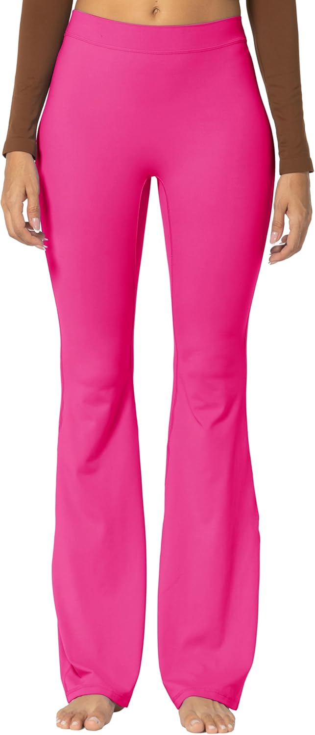 Sunzel Flare Leggings, Crossover Yoga Pants with Tummy Control, High-Waisted and Wide Leg