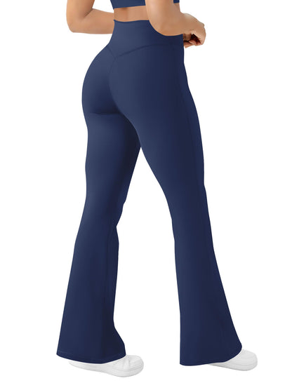 Women's Yoga Pants Bootcut Flare Leggings Flared Bell Bottom Leggings High-Waisted Workout Pants Tummy Control