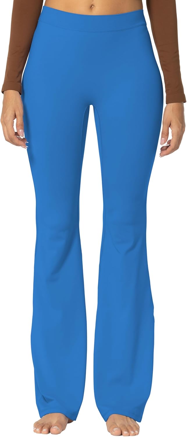 Sunzel Flare Leggings, Crossover Yoga Pants with Tummy Control, High-Waisted and Wide Leg