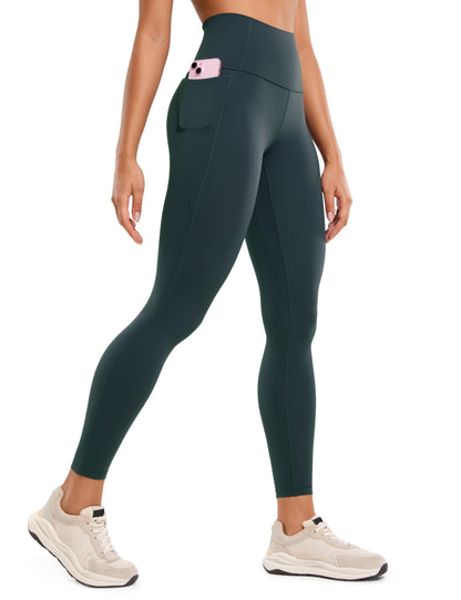 CRZ YOGA Womens Butterluxe Workout Leggings 25 Inches - High Waisted Gym Yoga Pants with Pockets Buttery Soft
