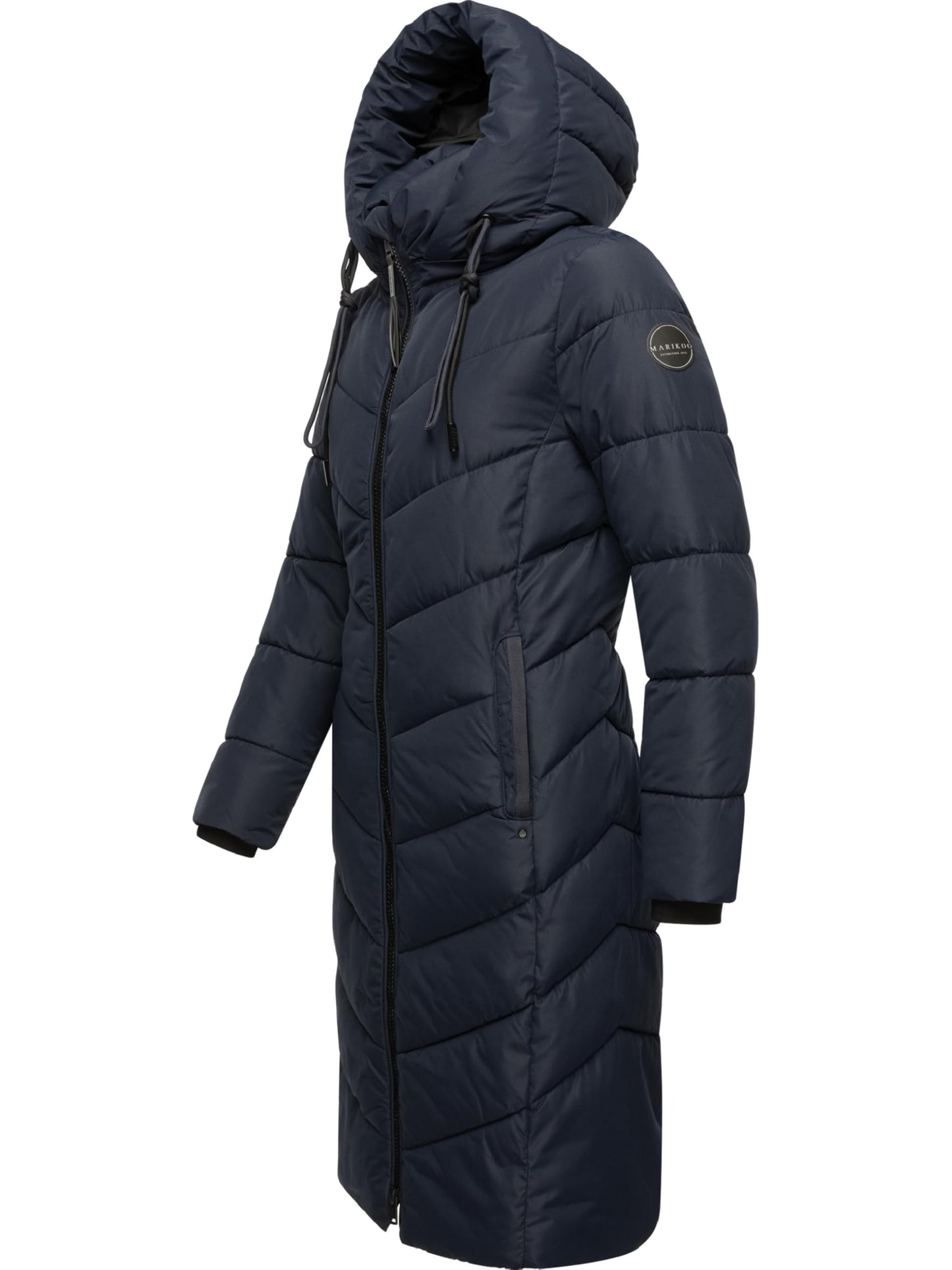 Women's Winter Jacket with Hood | Windproof & Weather-Resistant Jacket | Quilted, Puffy Coat | Sahnekatzii XIV XS-5XL