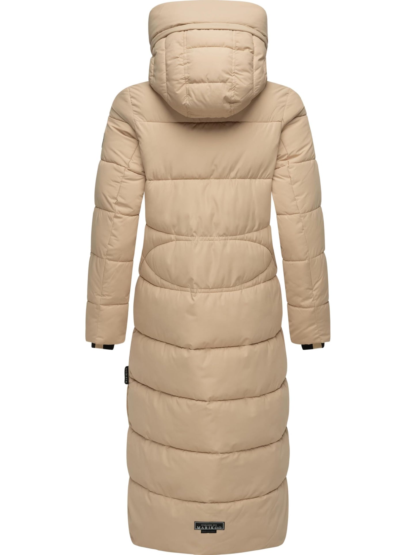 Long Fall & Winter Coat for Women | Detachable Hood | Quilted Women’s Calf-Length Jacket | Nadeshikoo XVI XS-5XL