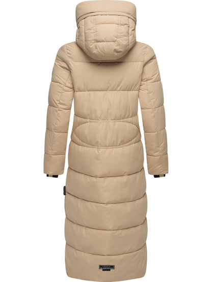 Long Fall & Winter Coat for Women | Detachable Hood | Quilted Women’s Calf-Length Jacket | Nadeshikoo XVI XS-5XL