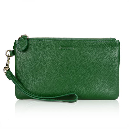 befen Genuine Leather Wristlet Clutch RFID Blocking Bag Cell Phone Wallet Purse Wristlet Wallet Purses and Handbags for Women