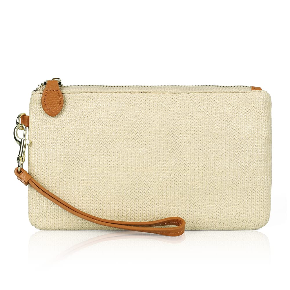 befen Genuine Leather Wristlet Clutch RFID Blocking Bag Cell Phone Wallet Purse Wristlet Wallet Purses and Handbags for Women