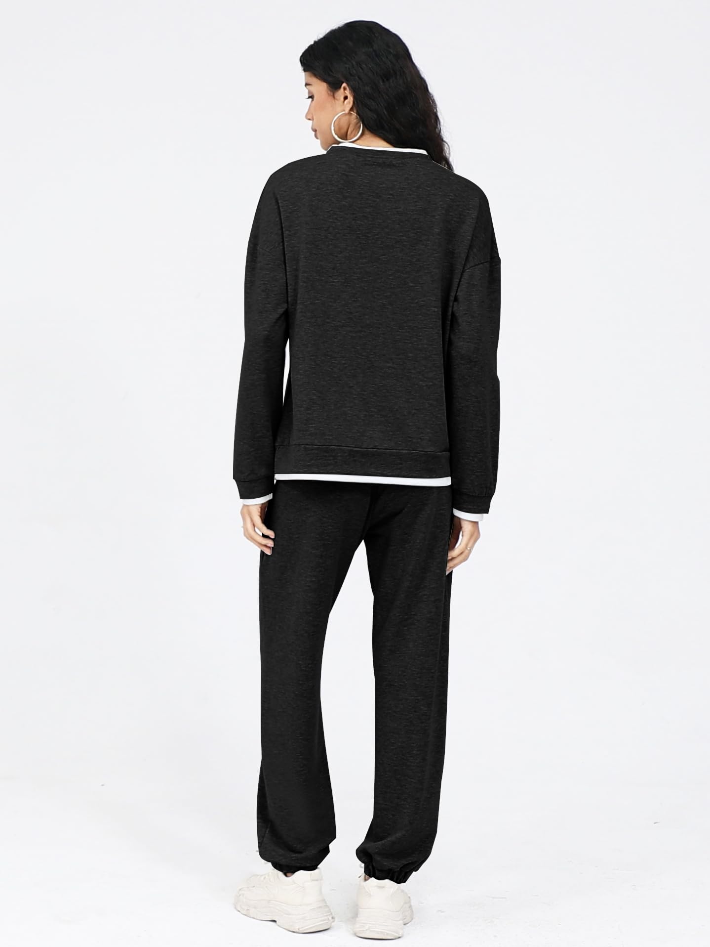 ETCYY NEW Lounge Sets for Women Two Piece Outfits Sweatsuits Sets Long Pant Loungewear Workout Athletic Tracksuits