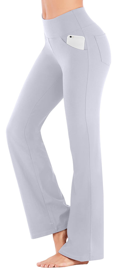 IUGA Yoga Pants Women Wide Leg High Waist Bootcut Workout Flare Leggings Tummy Control Work Dress Pants Women 4 Pockets