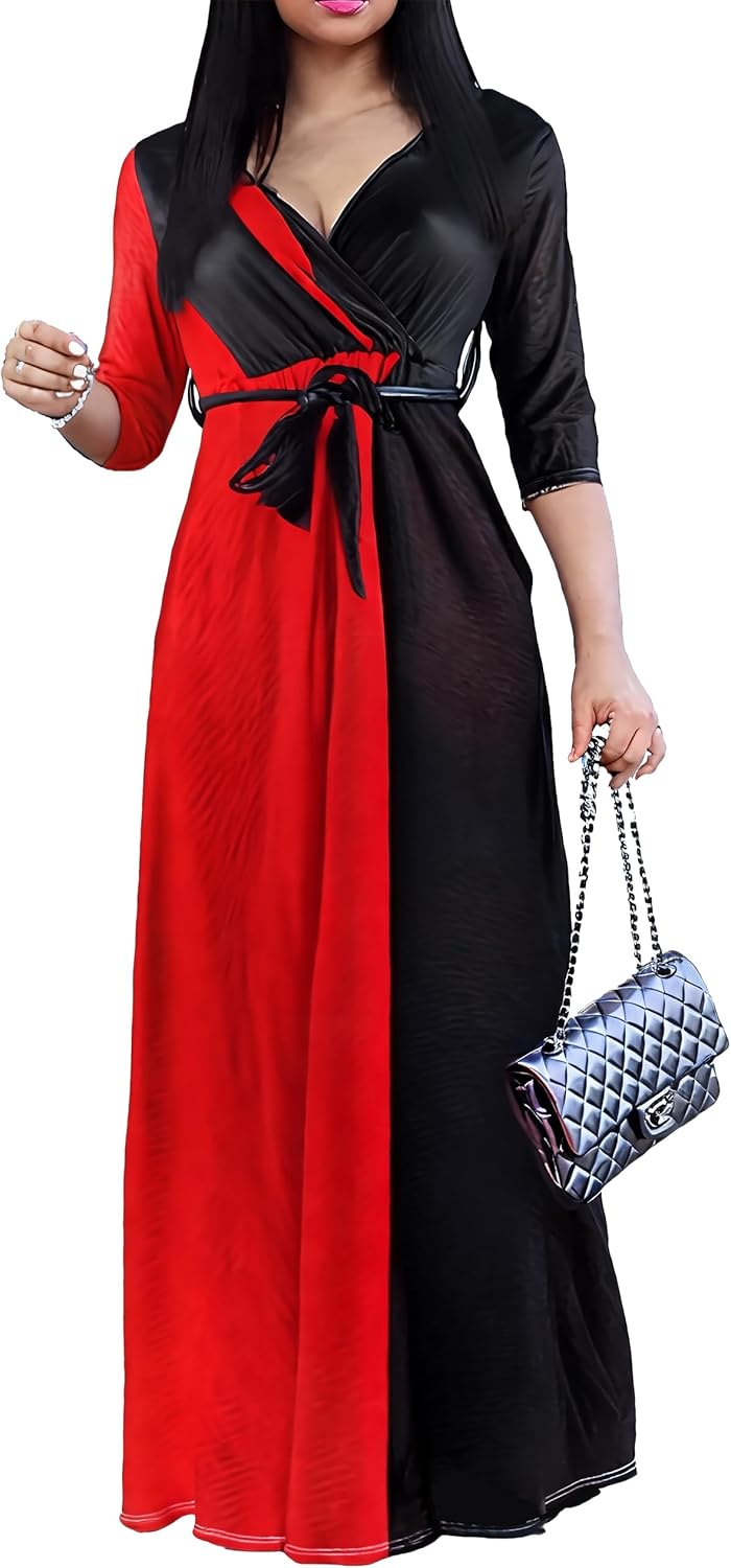 pnpednde Women's Casual Sexy V Neck 3/4 Sleeves Club wear Party Outfits