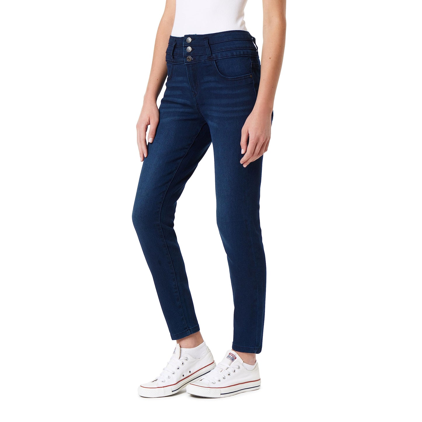 Angels Forever Young Evershape Skinny Jeans For Women - Mid-rise, Figure Enhancing Stretch Denim