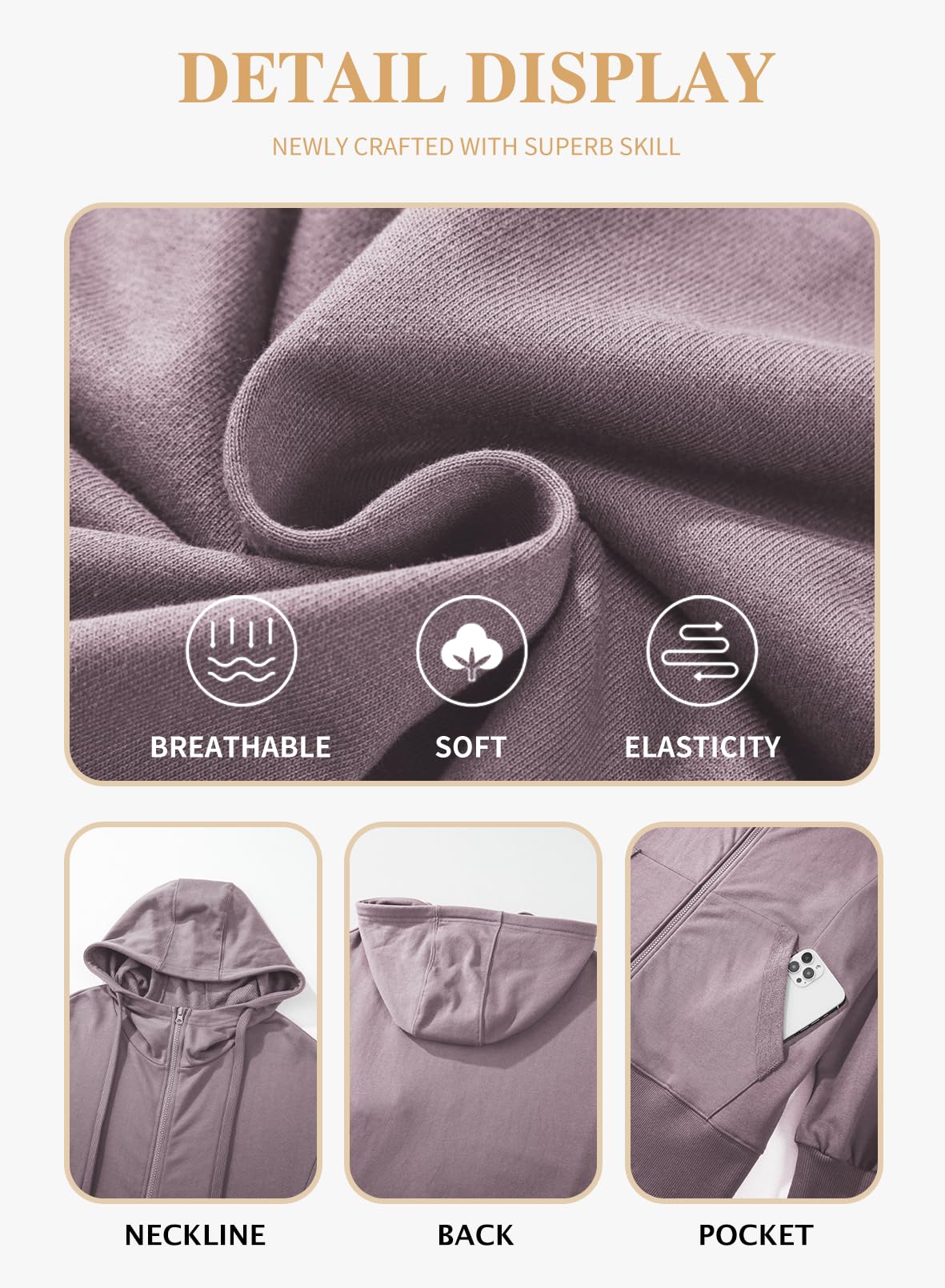 Eytino Women Plus Size Sweatshirts Long Sleeve Zip Up Oversized Casual Hoodies Jackets 2025 Fashion Fall Outfits(1X-5X)