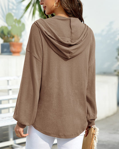 Zatanaroni Womens Zip Up Hoodies Loose fit Sweatshirt Casual Long Sleeve Shirts for Women Pullover Tops With Pocket