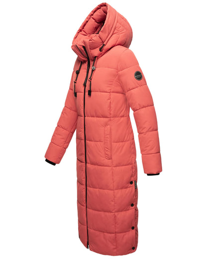 Long Fall & Winter Coat for Women | Detachable Hood | Quilted Women’s Calf-Length Jacket | Nadeshikoo XVI XS-5XL