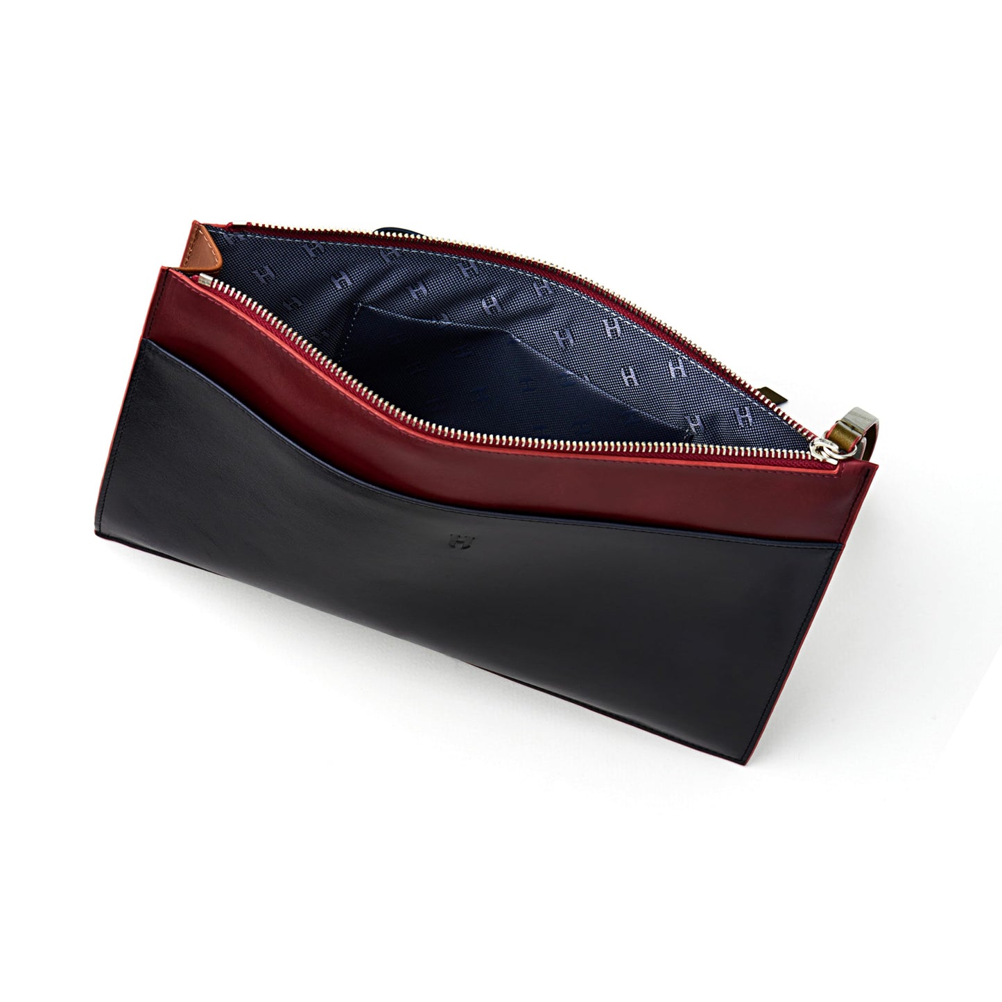 Wristlet for Women and Men, Full-Grain Leather Clutch with Zip Closure & RFID Blocking
