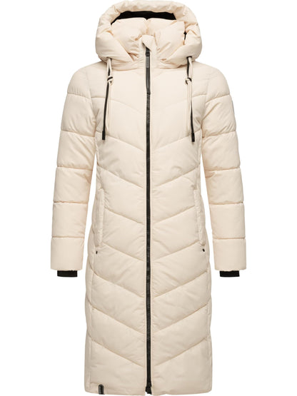 Women's Winter Jacket with Hood | Windproof & Weather-Resistant Jacket | Quilted, Puffy Coat | Sahnekatzii XIV XS-5XL