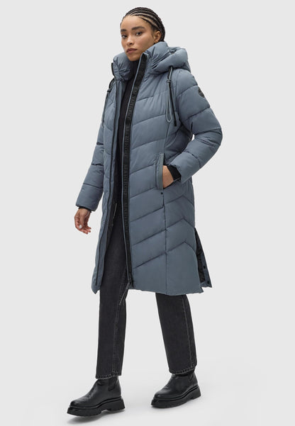 Women's Winter Jacket with Hood | Windproof & Weather-Resistant Jacket | Quilted, Puffy Coat | Sahnekatzii XIV XS-5XL