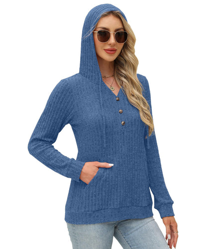 Womens Sweaters Fashion Hoodies Long Sleeve Tops Casual Sweatshirts Fall Outfits Pullover Winter Clothes 2025