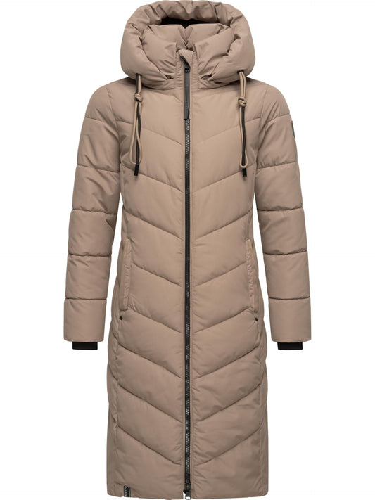 Women's Winter Jacket with Hood | Windproof & Weather-Resistant Jacket | Quilted, Puffy Coat | Sahnekatzii XIV XS-5XL