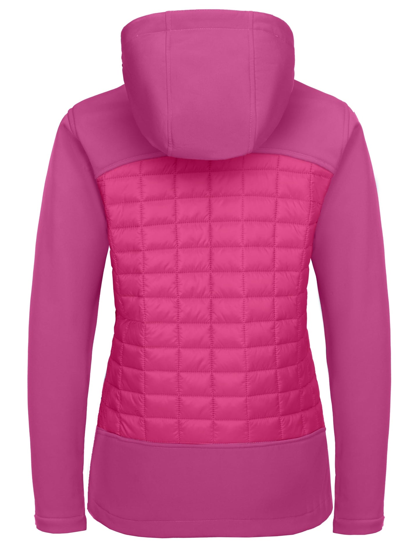 Little Donkey Andy Women's Lightweight Insulated Hybrid Jacket for Hiking Running Ski Thermal Warm with Removable Hood