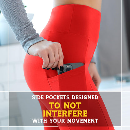 Walifrey Leggings with Pockets for Women, High Waisted Buttery Soft Womens Leggings for Gym Yoga Workout
